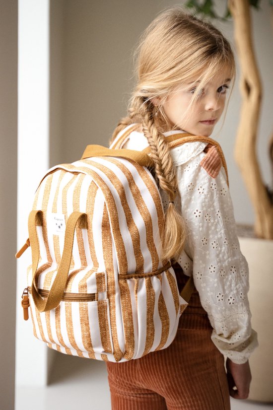 Kidzroom Stripe Frenzy Rugzak - Bruin - Strepen