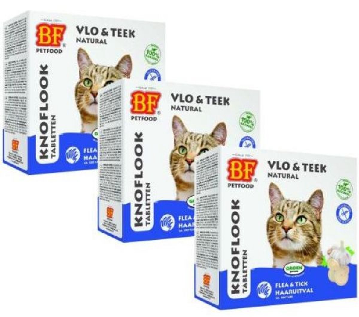 Biofood kattensnoepjes bij vlo naturel 3x 100 st