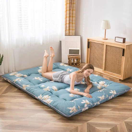 Comfortabele Futon Matras 135 x 190 cm - Opvouwbare Vloermat voor Slaapzaal of Ligstoel van Comfortabel. — afbeelding 3