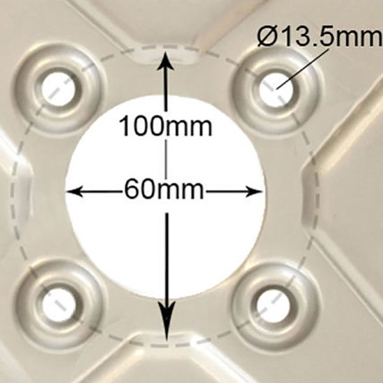 Pneu ATV à crampons 18x9.50-8 monté sur jante 4 crampons 100 mm PCD Wanda P322 (jeu de 2)