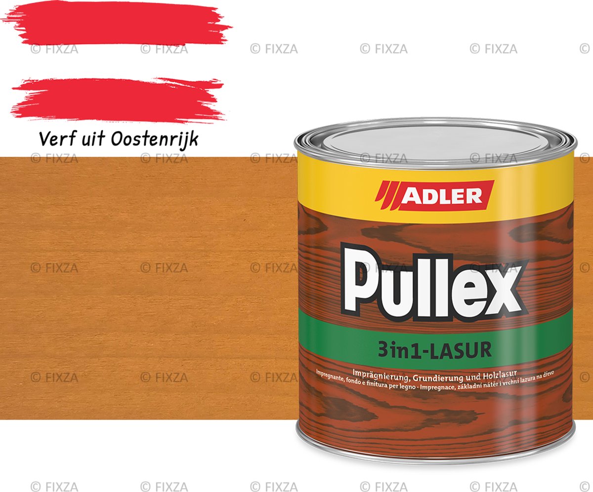 ADLER Pullex 3in1-Lazuur Tukan, bruine beits 2,5 liter