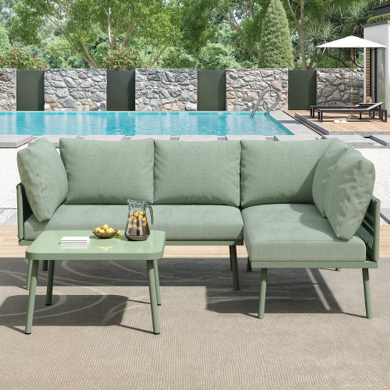 Dining Tuinstoel Portofino Olijf Groen Touw Stoel Buiten Tuin Vita