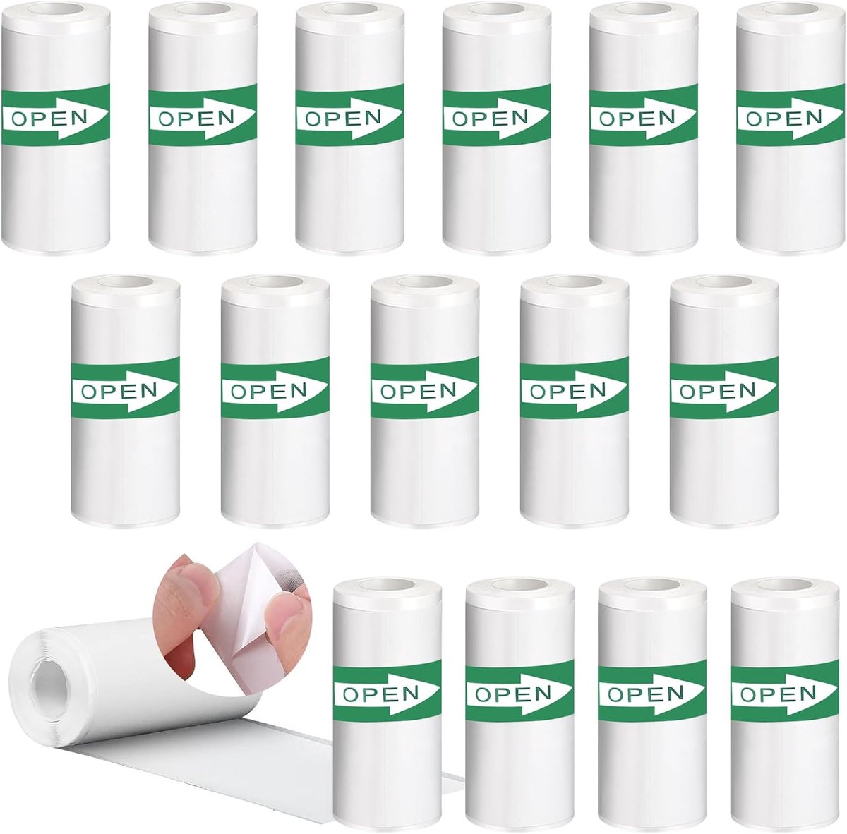 Mini Thermische Printerstickers - 20 Rollen Hechting voor Foto's en Notities (57 x 25 mm)