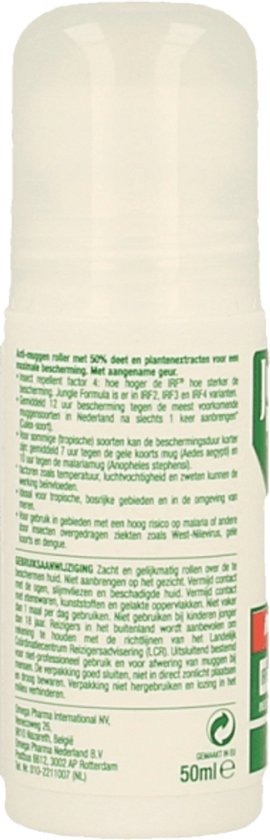 Jungle Formula Maximum Roll on - Muggenbescherming - 50% DEET - 50ml