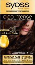 SYOSS Oleo Intense 4-86 - Haarverf - Permanente Haarkleuring - Fluweelbruin - Langdurige Kleur - Professionele Grijsdekking - Zonder Ammoniak - 1 stuk