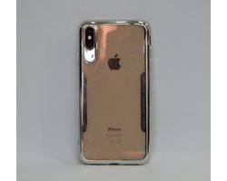 Apple iPhone Xs Max Pasjeshouder Transparant Booktype hoesje - Magneetsluiting - Kunststof;TPU
