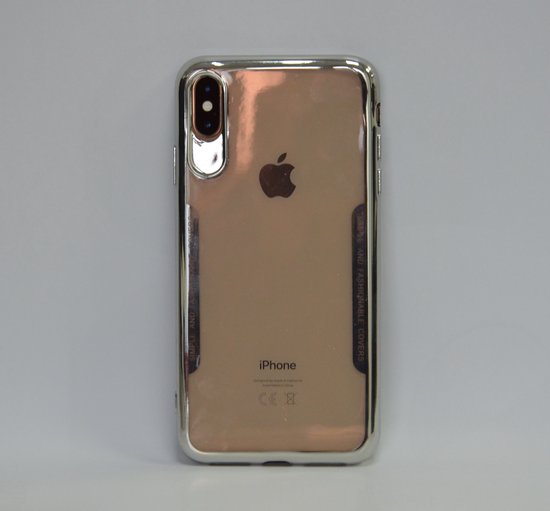 Apple iPhone Xs Max Pasjeshouder Transparant Booktype hoesje - Magneetsluiting - Kunststof;TPU
