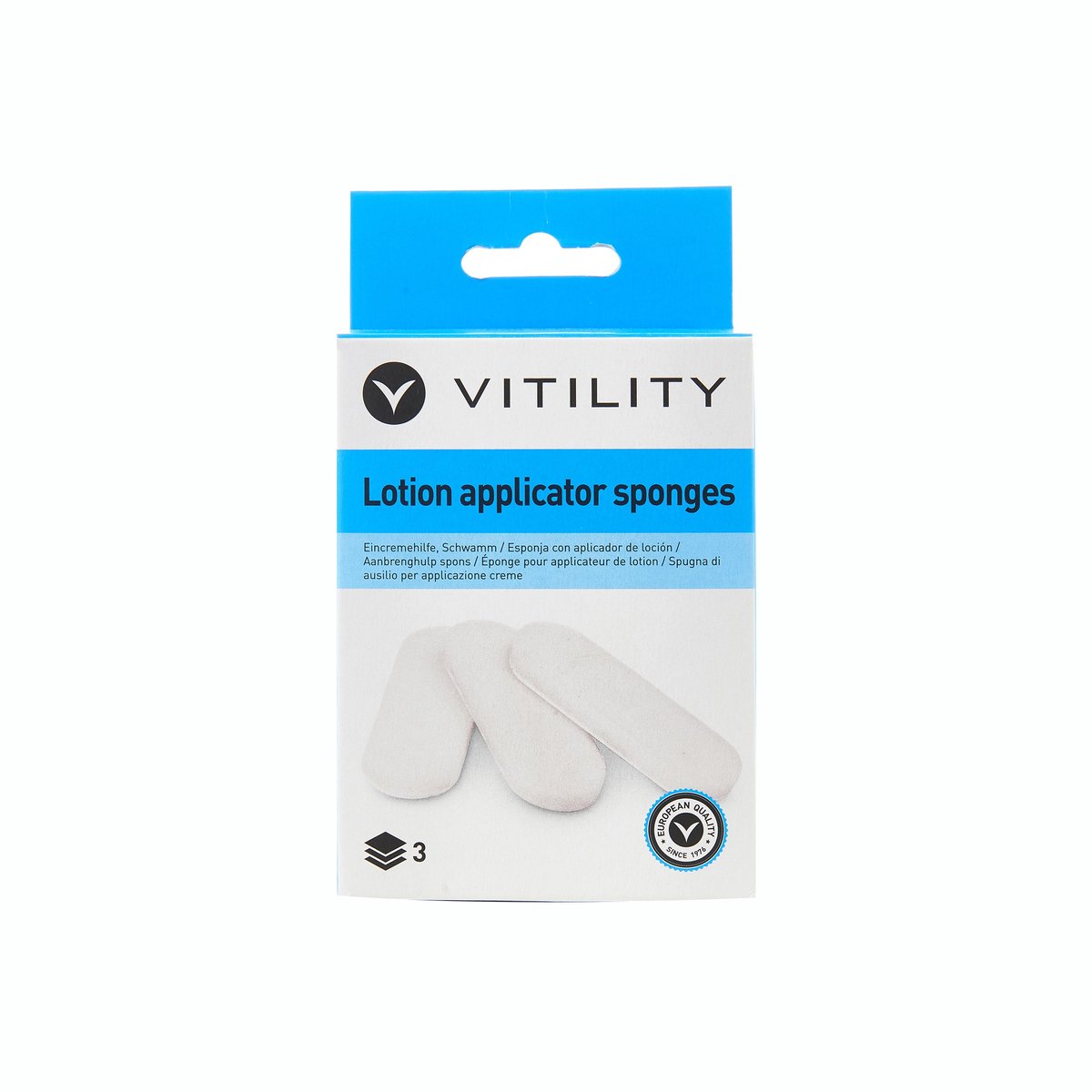 Goedkoopste VITILITY Spons 3 stuks - Huidverzorging - Aanbrenghulp