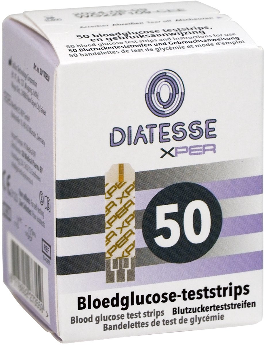 Goedkoopste Diatesse Xper Bloedglucose-teststrips 50ST
