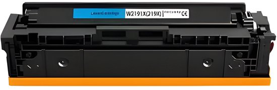 Toner geschikt voor HP 219X / W2191X (met chip) | 1x Cyaan geschikt voor LaserJet Pro 3202 - 3202dn - 3202dw - 3202dwe - LaserJet Pro MFP 3302 - MFP 3302fdn - MFP 3302fdw - MFP 3302fdw - MFP 3302sdw - 219A - 219X