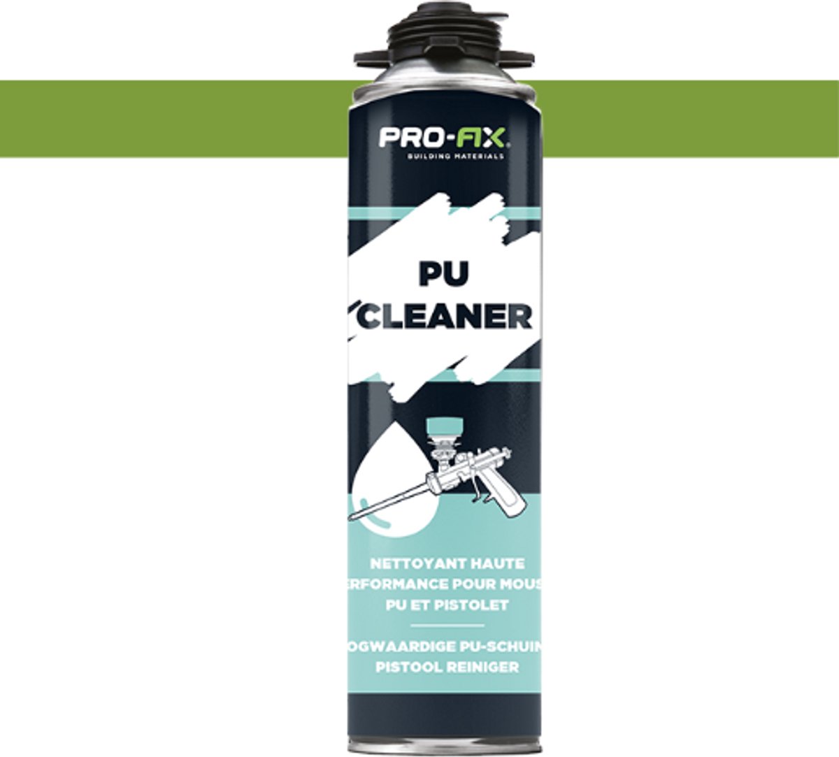 Pro-Fix - PU Cleaner – Professionele Reinigingsspray voor PU Schuim | Verwijdert Lijm-, Schuim- en Verfresten | Voor Gereedschap, Handschoenen & Oppervlakken | 500ml