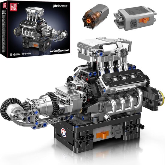 Mould King - MCL Super technic motor | Speed champions icons modelbouw | Creator classic bouwpakket compatibel met lego sluban of mega bloks | Technische speelgoed ideas voor expert volwassenen & kinderen | 535 bouwstenen