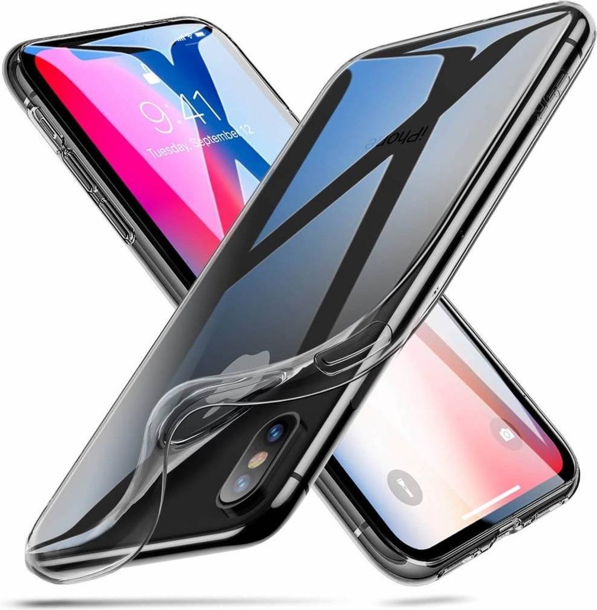 ESR iPhone 7 Plus hoesje ultra dunne Zwart zacht TPU