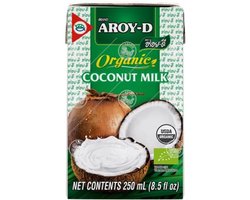 Aroy-D® | Biologische Kokosmelk 250ml | organic coconut milk 19% vet