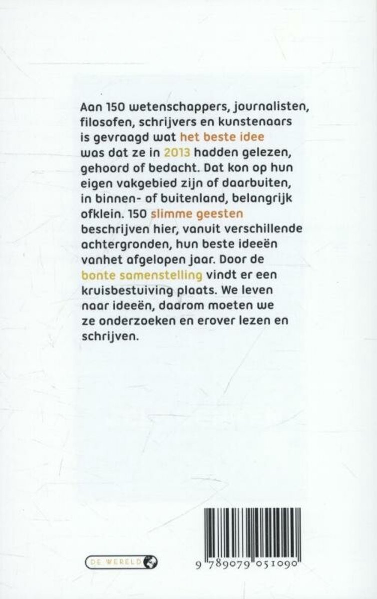 Het beste idee van 2013 - back cover