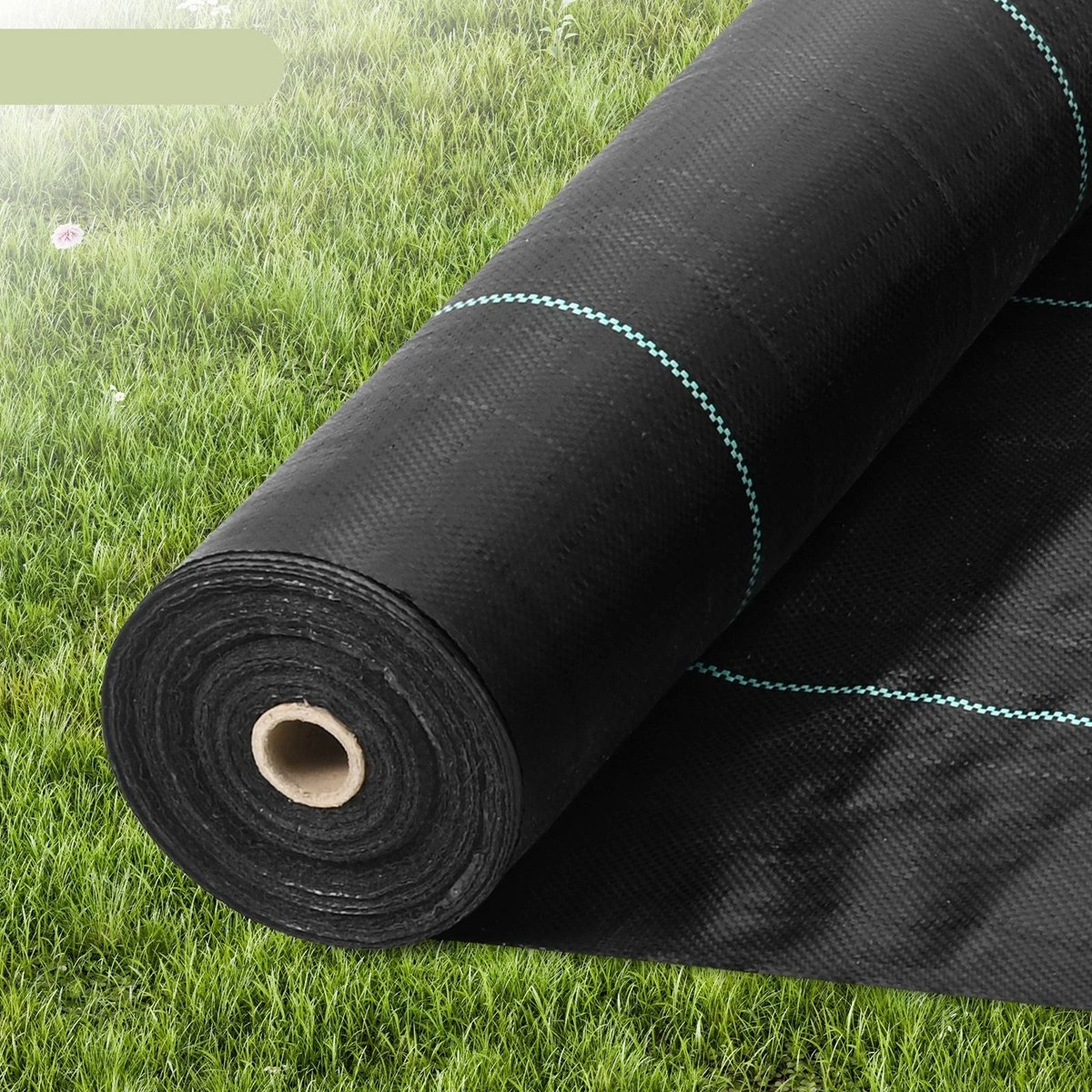 Onkruiddoek - Worteldoek - Gronddoek - Geotextiel - 6x300ft - Tuinvlies - Onkruidwerend Tuintextiel - Professioneel Woven Gronddoek voor Tuin en Landscaping – Zwaar, Waterdoorlatend en UV-bestendig – Voor Grote Projecten en Opritten