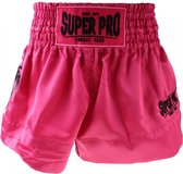 Super Pro Combat Gear Thai en Kickboksshort Hero Roze/Wit Extra Large