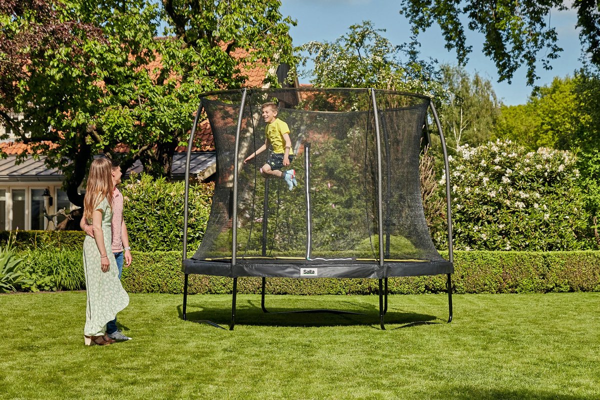 Salta Comfort Edition - ø 153 cm - Ronde trampoline met veiligheidsnet - Zwart - Mini/Kleine trampoline voor kinderen — afbeelding 7