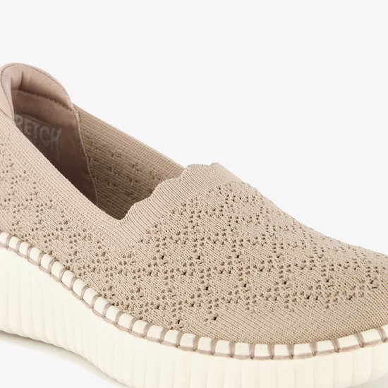 Mocassins femme Skechers Wilshire Blvd beiges - Pointure 40 - Semelle amovible
