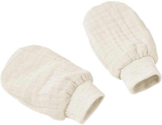 Cottonbaby krabwantjes - newborn - baby - roomwit - hydrofiel - superzacht