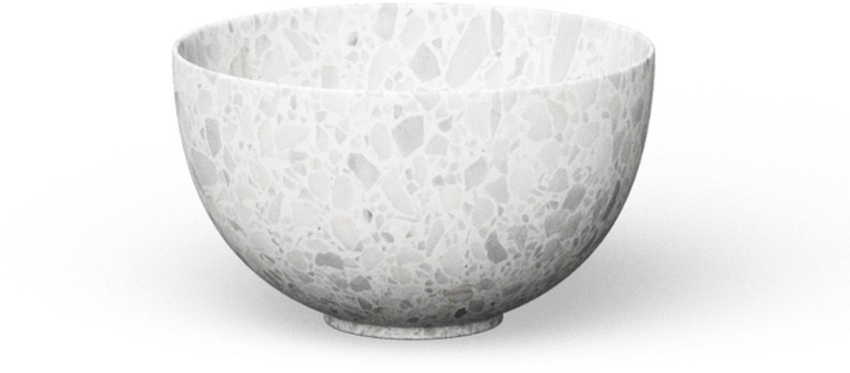 Looox Ceramic terrazzo Sink Ceramic small Waskom fontein 23cm rond terrazzo beige