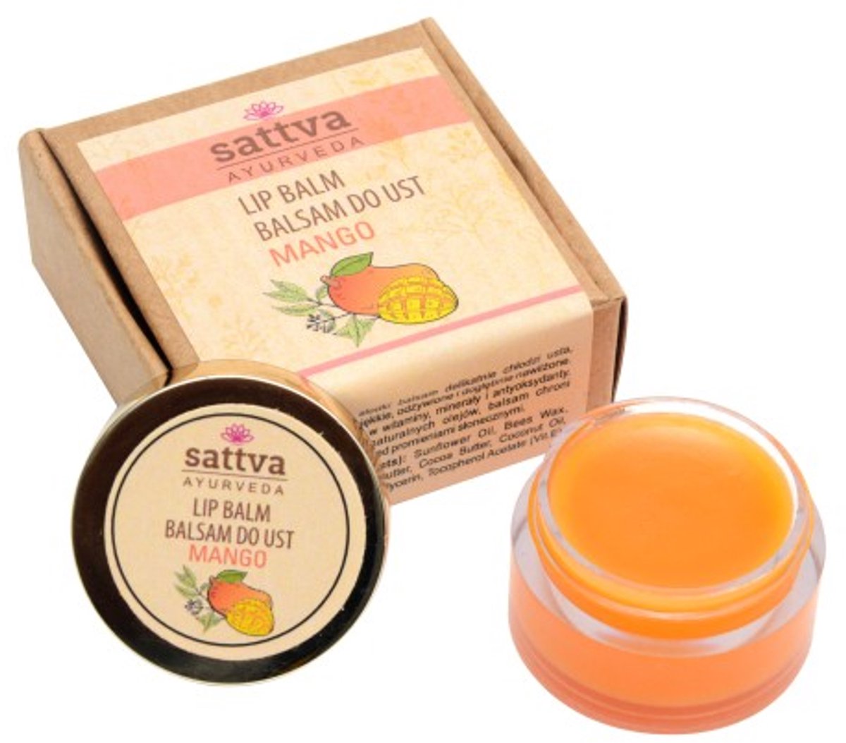 Lippenbalsem 'Mango', ayurvedisch, Sattva Ayurveda