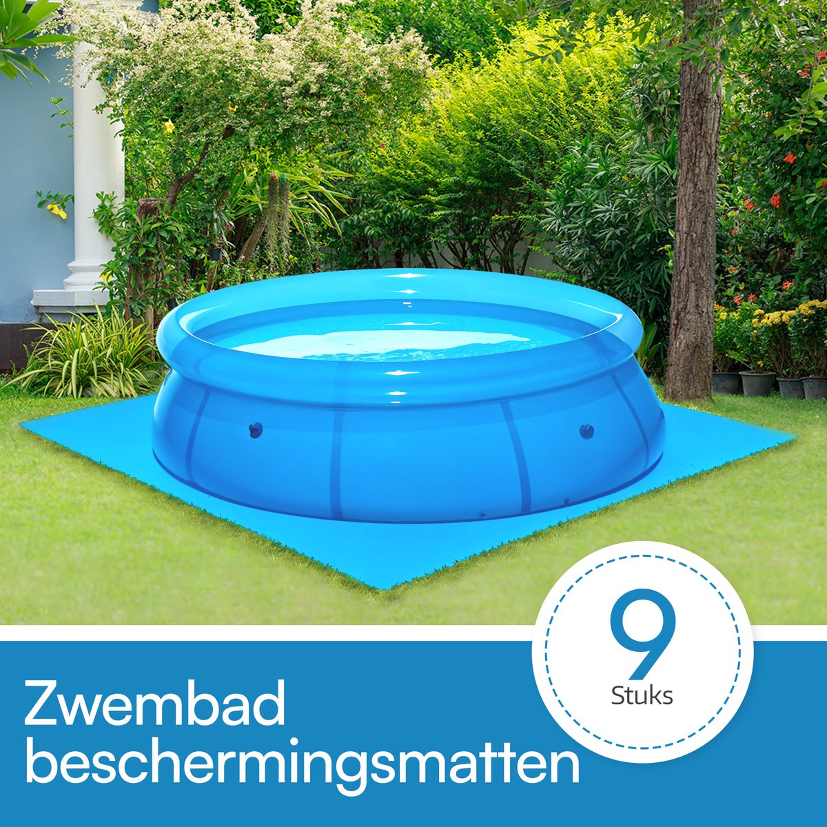 Meisterhome ® Pool Unterlegmatte Poolmatte 36 Stück - 5.76 m²