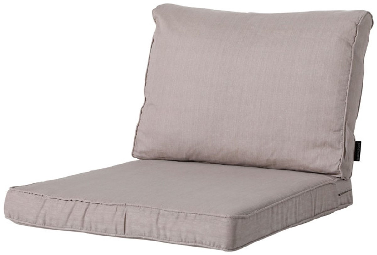 Set van 4 luxe loungekussens van Madison in 60x60 en 60x40cm, geschikt voor loungestoelen.