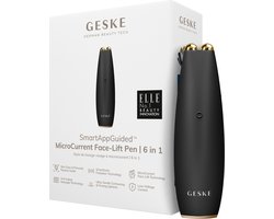 GESKE | SmartAppGuided™ MicroCurrent Face-Lift Pen | 6 in 1 | Tools voor huidverzorging | Anti-aging apparaat | Facelift | Jonge huid zonder rimpels | Gezichtsapparaat