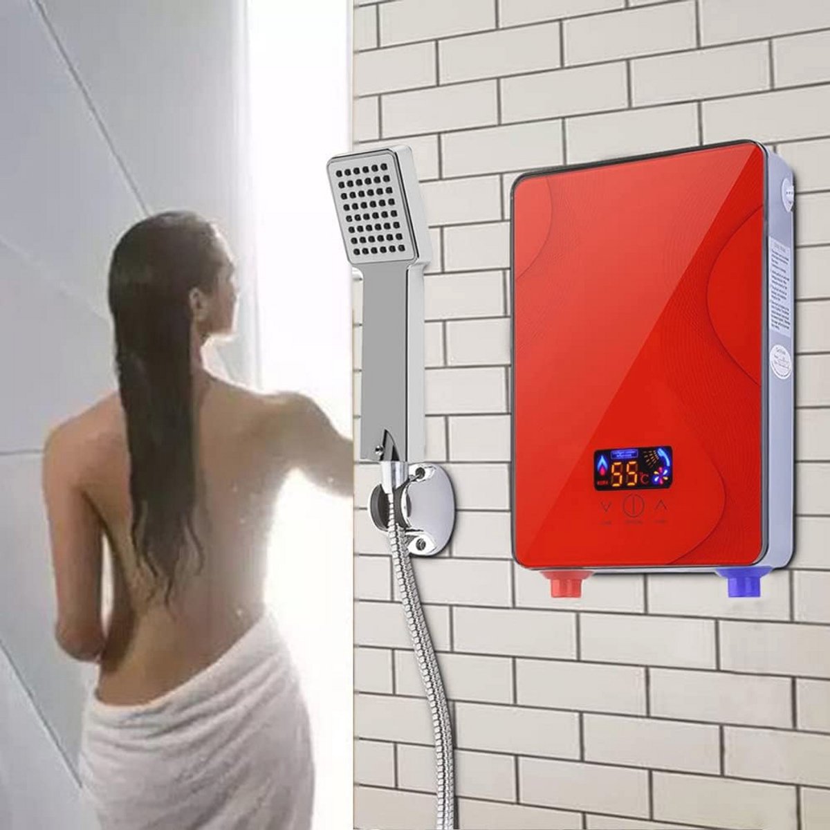 Mini-doorstroomboiler 6500W - Elektrische Boiler voor Douche en Keuken