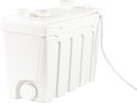 Witte fecaliënvermaler met verticale ribbels en een witte kabel aan de zijkant.