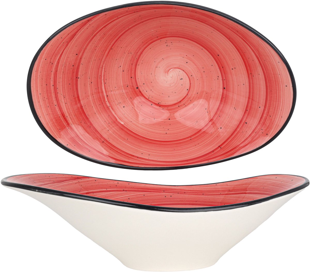 Bonna Serveerschaal - Aura Passion - Porselein - 27x19 cm (750cc) - set van 2
