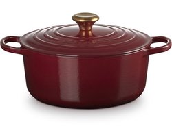 Le Creuset Braadpan Signature Garnet – Ø 26 cm / 5,3 Liter – Royale Ronde Gietijzeren Pan – Emaille…