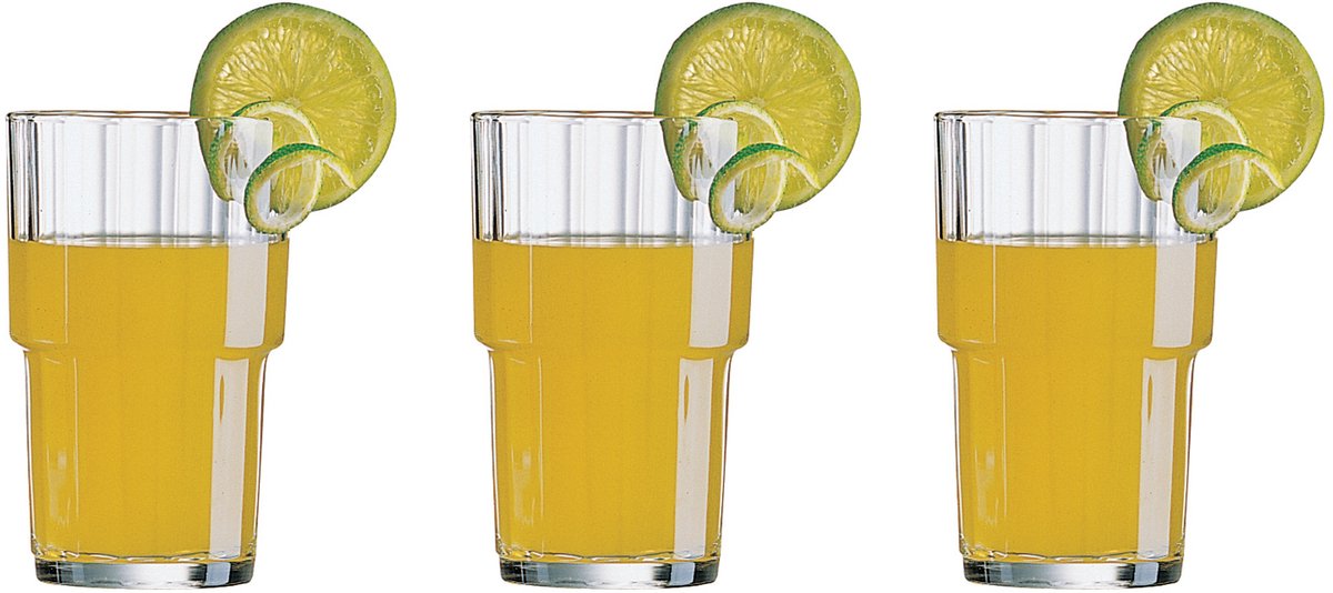 Arcoroc Drinkglazen - 24x stuks - stapelbaar - glas - 320 ml - Waterglas/drinkglas/sapglas