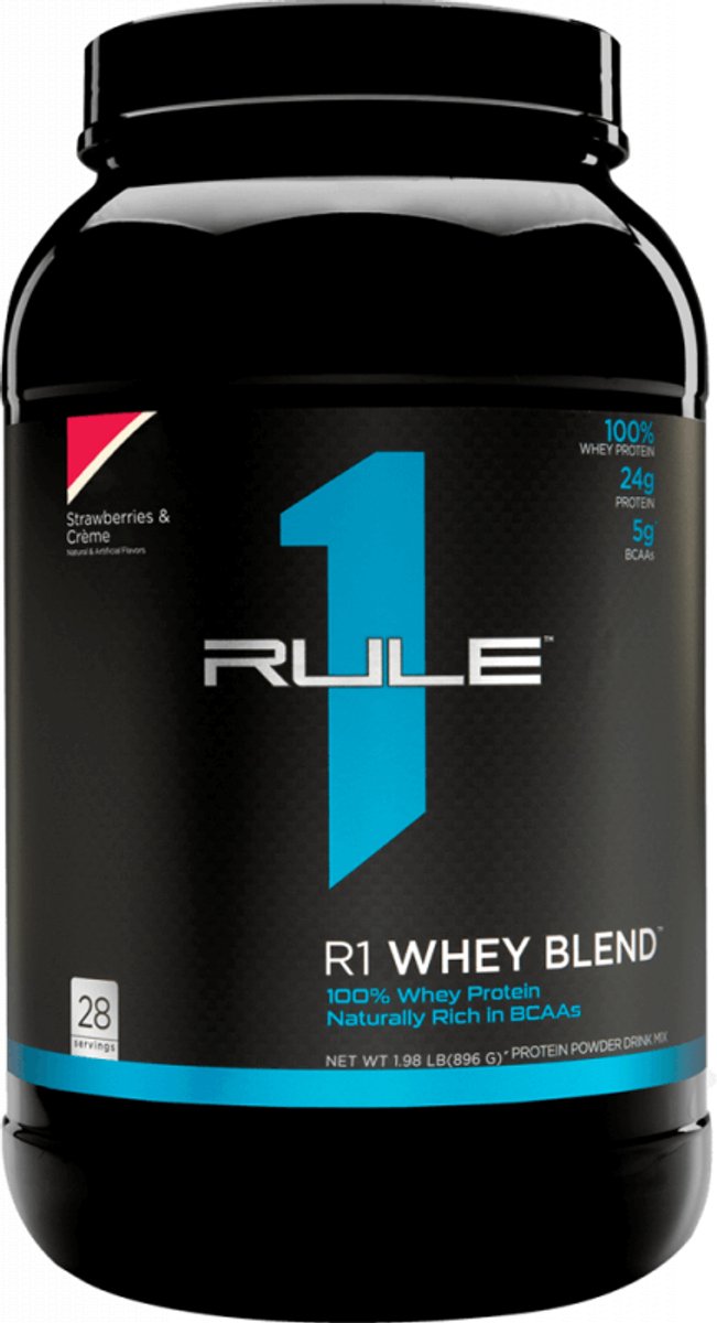 Rule1 R1 Whey Blend (2lbs) Strawberries & Crème - Eiwitten - Wei-eiwit Mix