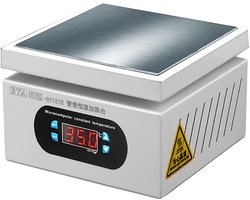 150x150mm 500W Digitaal Verwarmingsstation voor PCB/LCD Reparatie - Elektronische Verwarmingsplaat met Temperatuurregeling, Snel Voorverwarmen & Precisiecontrole