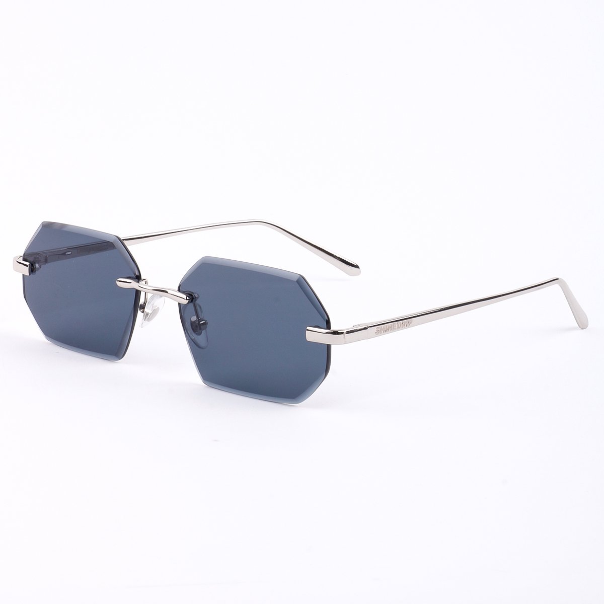 Shinedrip Amsterdam- Infinity Black Silver Zonnebril- Zwarte Zonnebril- Sunglasses- Unisex- Dames en Heren