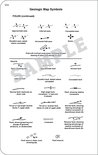 Diagram 'Geologic Map Symbols' toont symbolen voor plooien, breuken en lijnementen.