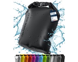 NORDLIGHT Dry Bag en Waterdichte Tas - (20L, Zwart) Waterdichte verpakkingstas met rolsluiting en schouderriem | Zwemmen, strand, kanoën, staand peddelen, duiken