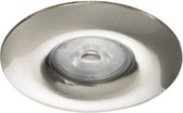 LED inbouwspot Haris -Rond RVS Look -Extra Warm Wit -Dimbaar -5W -Philips LED