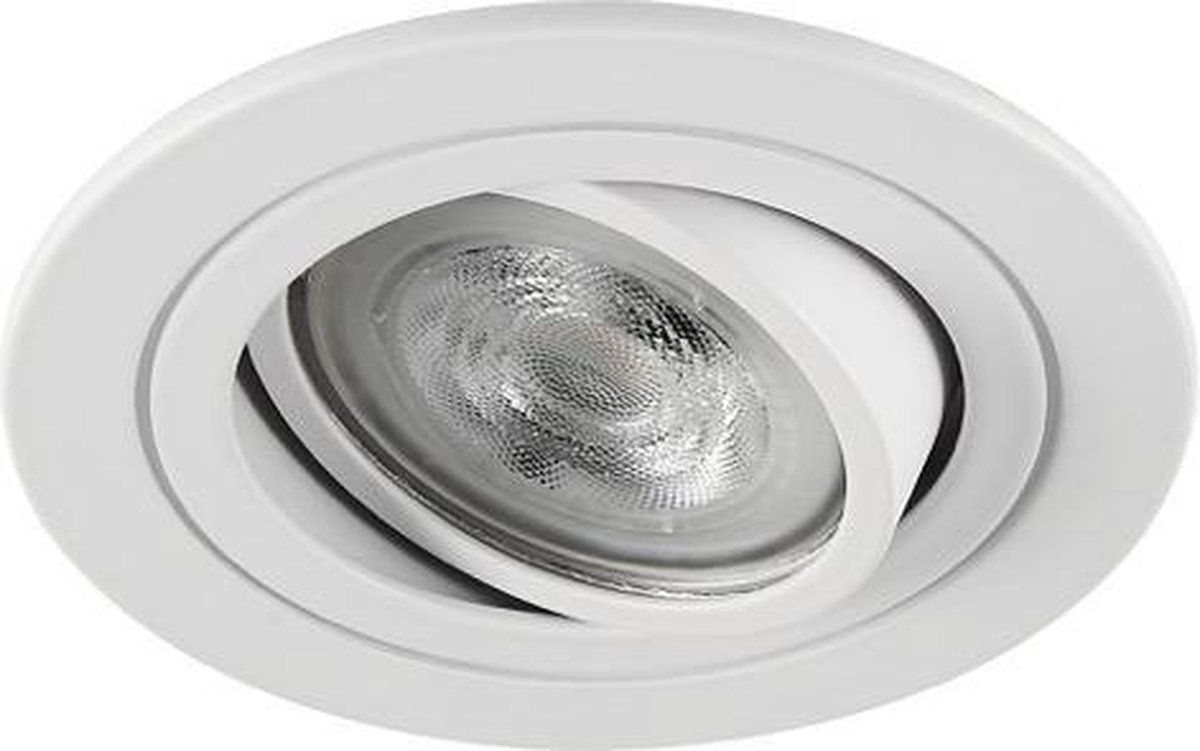 Warmglow inbouwspot Harald -Rond Wit -Philips Warm Glow -Dimbaar -3.7W -Philips LED