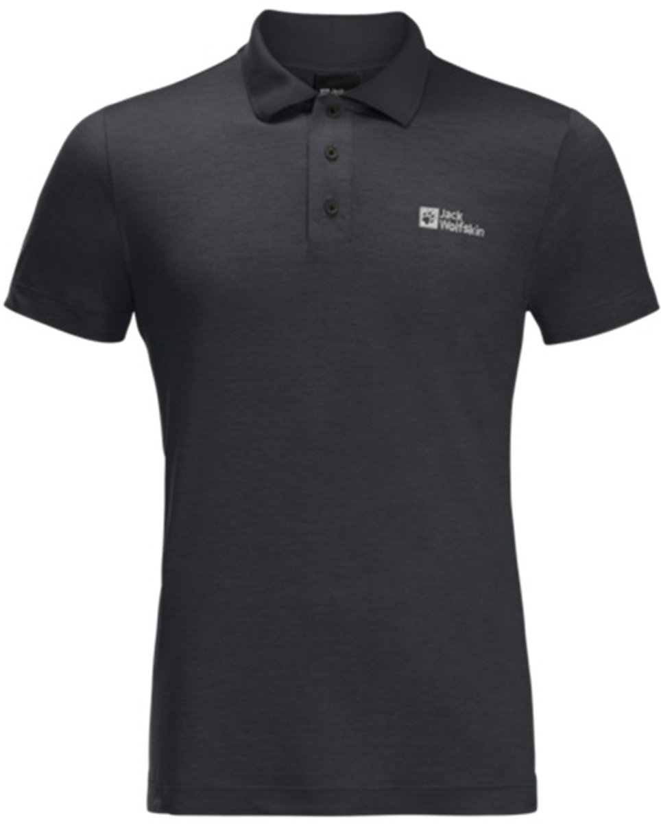 Jack Wolfskin TRAVEL POLO M Heren Outdoorshirt dark heather 3XL Marineblauw