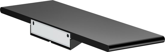 KEUCO Étagère de Douche à coller ou à percer, fabriquée en Allemagne, support de douche noir mat, 32,8 cm de large, kit de colle inclus, panier de douche, montage mural, ROSE