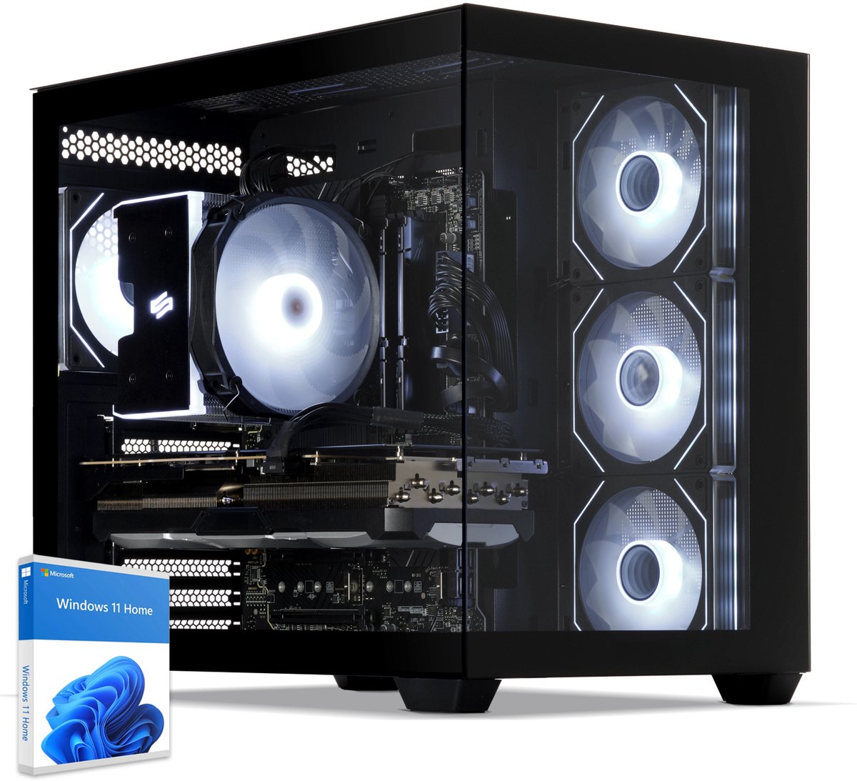 Sedatech Pro Gaming PC Maxi Vision • Intel i5-14400F 10x 2.5GHz • Geforce RTX3050 • 32Gb DDR5 • 2Tb SSD M.2 • WiFi • Bluetooth, USB C • Windows 11 • Desktop computer