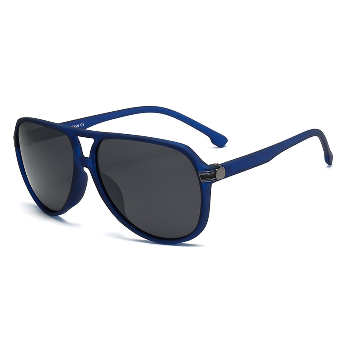 Glazou |Proffesore Zwarte lens & Mat Blauw montuur zonnebril C5| Festival bril| Retro Zonnebril | Zonnebril Heren | Zonnebril Dames | Gepolariseerd | Heren & Dames bril| Zomerbril,bril,brillen |Zonnebrillen| 54m| Zwart/Blauw |2025 Model|Unisex