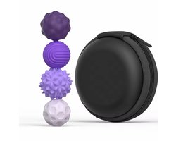 Magnetische Focusballen - 4 Stuks Paars - Voor Concentratie & Ontspanning - Stressbal - Makkelijk in gebruik - Ideaal voor in de klas