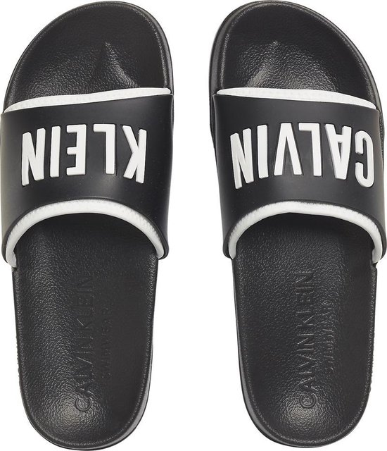 Calvin Klein - Dames - Slide Badslippers - Zwart - 39-40 | bol.com