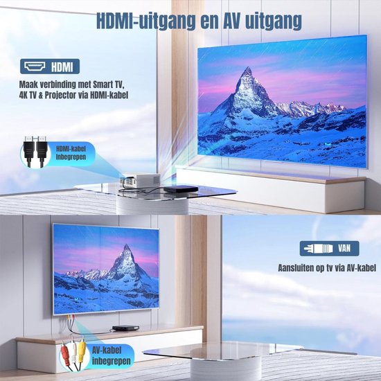 Zylo® DVD Speler met HDMI - Externe Dvd Speler - Blu Ray Spelers - Zwart - 16cm x 15cm x 4cm van Zylo® — afbeelding 5