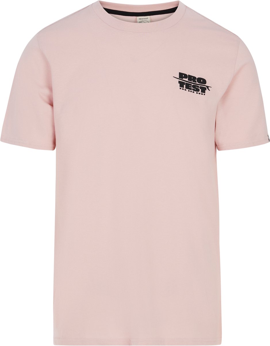 Protest Prtbaio – T shirt Heren – Korte mouwen – Ronde hals Roze