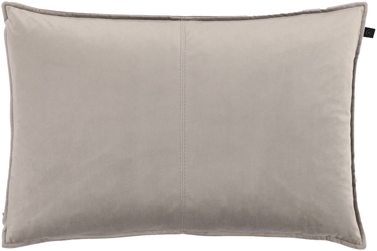 Overseas Middlestitch Kussen – 40 x 60 cm - Velours – Smoke